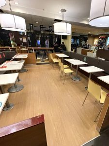 Vinyl flooring @ McDonald's Spring Leaf Tower