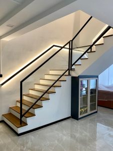 Burmese teak stairs