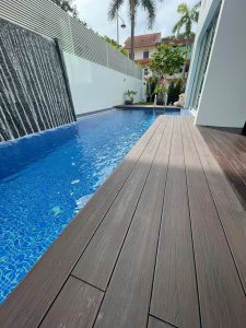 WPC Decking Pool Area